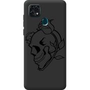 Черный чехол BoxFace ZTE Blade 20 Smart Skull and Roses