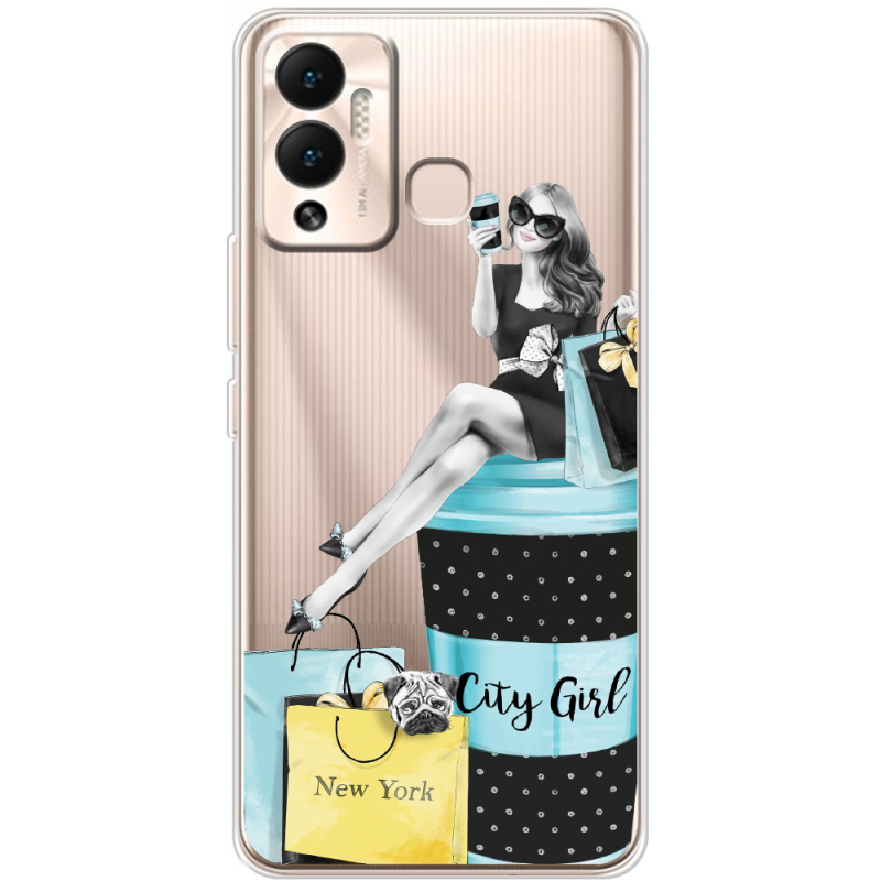 Прозрачный чехол BoxFace Infinix Hot 12 Play City Girl