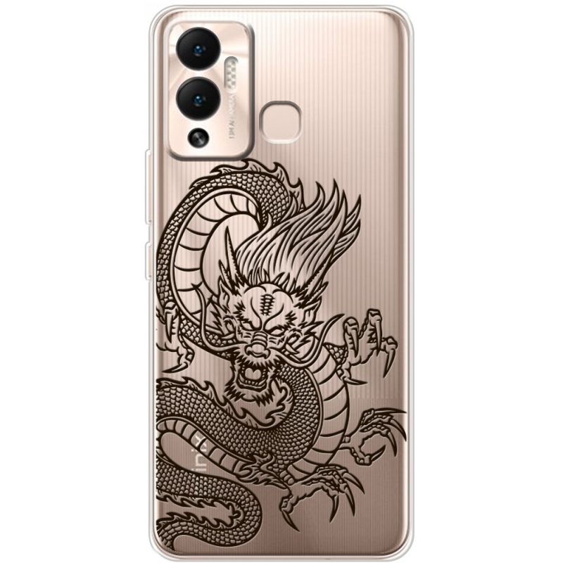 Прозрачный чехол BoxFace Infinix Hot 12 Play Chinese Dragon