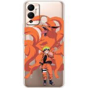 Прозрачный чехол BoxFace Infinix Hot 12 Play Naruto and Kurama