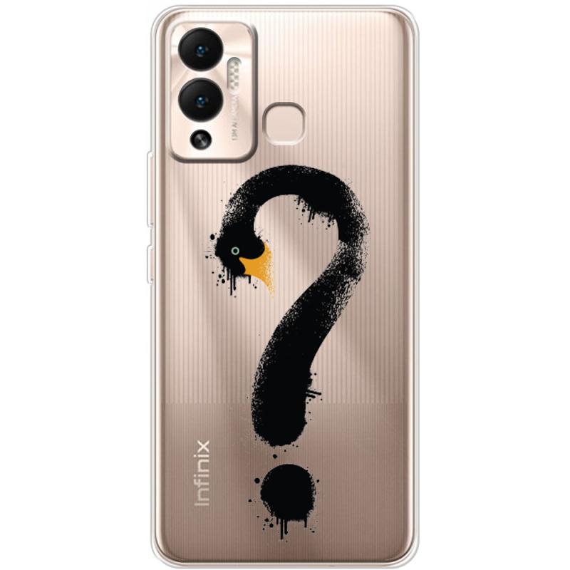 Прозрачный чехол BoxFace Infinix Hot 12 Play Swan question