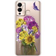 Прозрачный чехол BoxFace Infinix Hot 12 Play My Bouquet