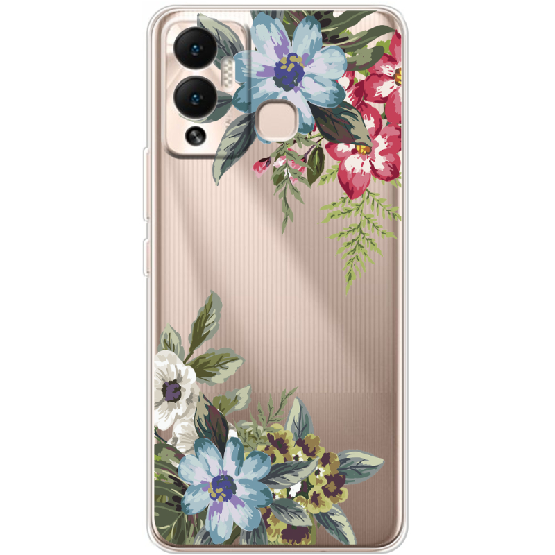 Прозрачный чехол BoxFace Infinix Hot 12 Play Floral