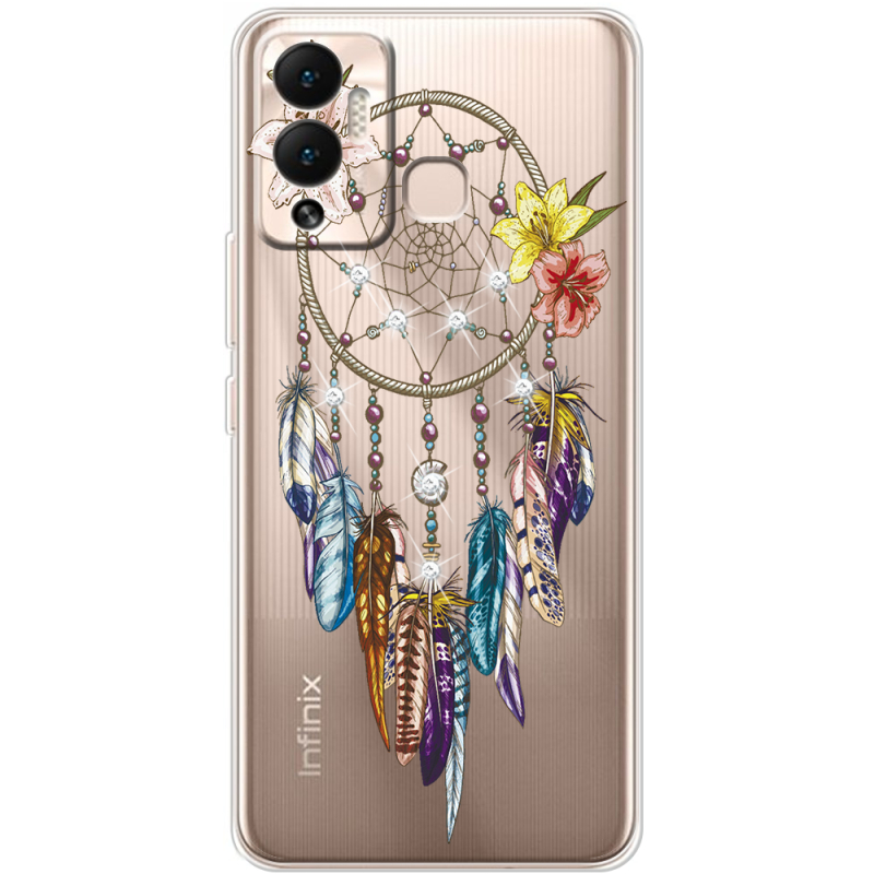 Чехол со стразами Infinix Hot 12 Play Dreamcatcher