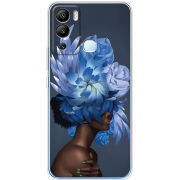 Чехол BoxFace Infinix Hot 12i Exquisite Blue Flowers