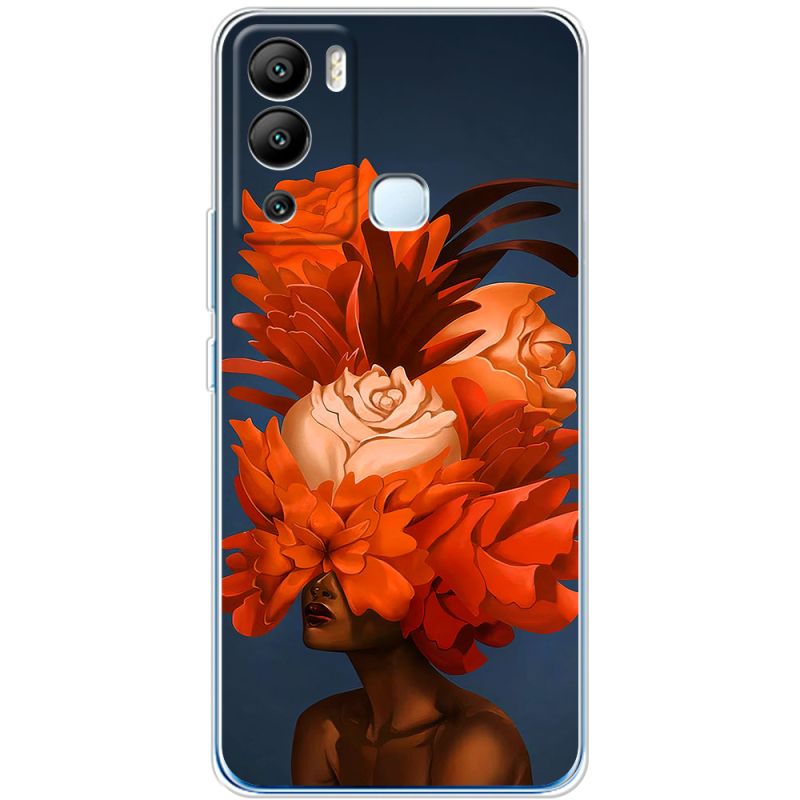 Чехол BoxFace Infinix Hot 12i Exquisite Orange Flowers