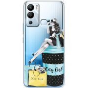 Прозрачный чехол BoxFace Infinix Hot 12i City Girl