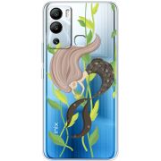 Прозрачный чехол BoxFace Infinix Hot 12i Cute Mermaid