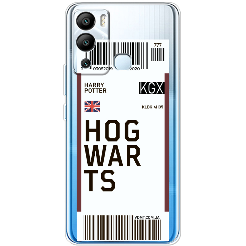 Прозрачный чехол BoxFace Infinix Hot 12i Ticket Hogwarts