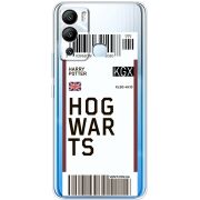 Прозрачный чехол BoxFace Infinix Hot 12i Ticket Hogwarts