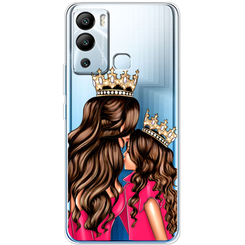 Прозрачный чехол BoxFace Infinix Hot 12i Queen and Princess