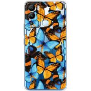 Прозрачный чехол BoxFace Infinix Hot 12i Butterfly Morpho