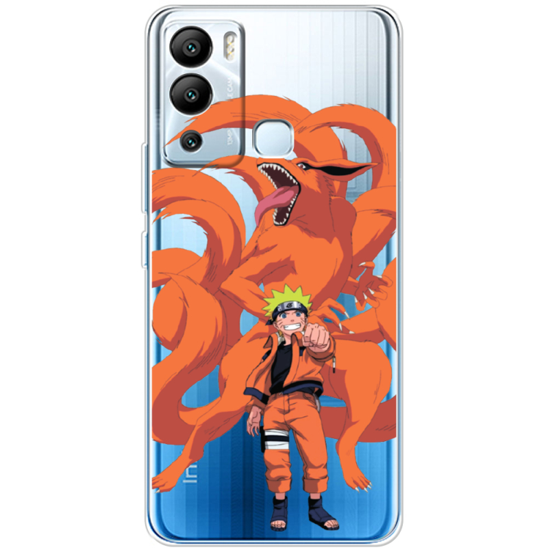 Прозрачный чехол BoxFace Infinix Hot 12i Naruto and Kurama