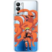 Прозрачный чехол BoxFace Infinix Hot 12i Naruto and Kurama