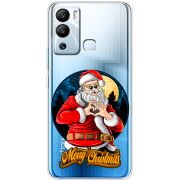 Прозрачный чехол BoxFace Infinix Hot 12i Cool Santa