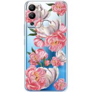 Прозрачный чехол BoxFace Infinix Hot 12i Peony Watercolor Style