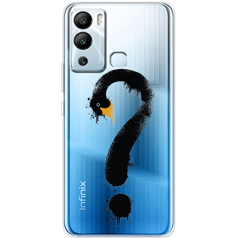 Прозрачный чехол BoxFace Infinix Hot 12i Swan question
