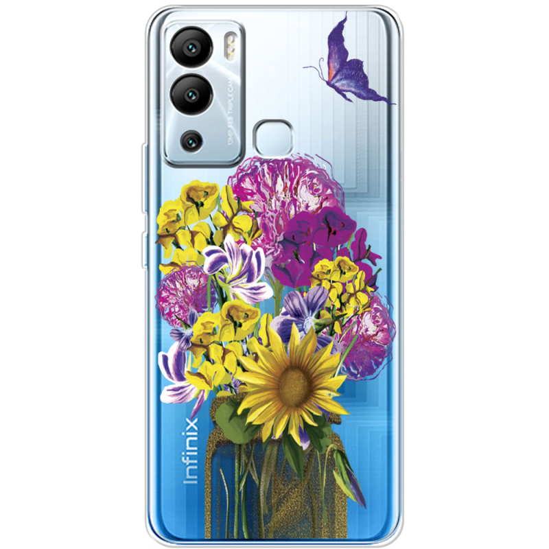 Прозрачный чехол BoxFace Infinix Hot 12i My Bouquet