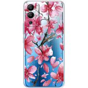 Прозрачный чехол BoxFace Infinix Hot 12i Pink Magnolia