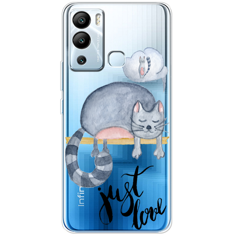 Прозрачный чехол BoxFace Infinix Hot 12i Just Love