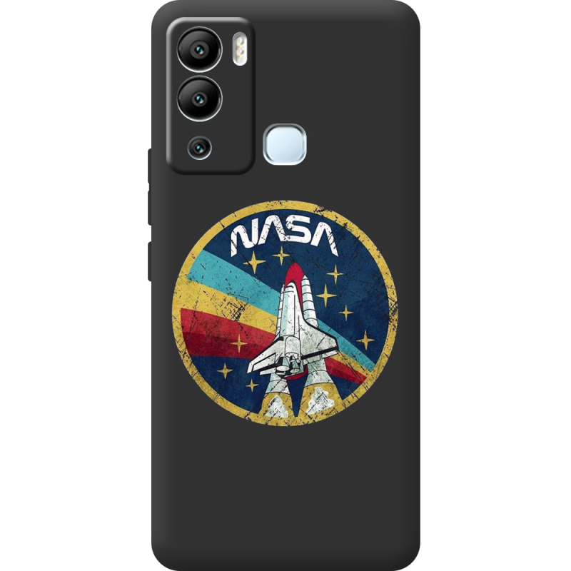 Черный чехол BoxFace Infinix Hot 12i NASA