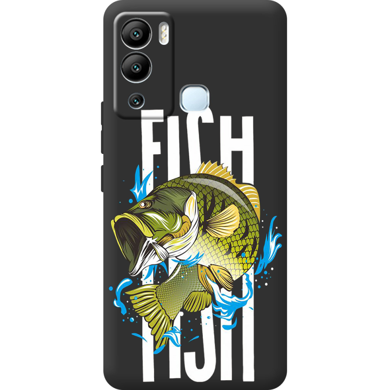 Черный чехол BoxFace Infinix Hot 12i Fish