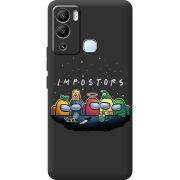 Черный чехол BoxFace Infinix Hot 12i Among Us Impostors