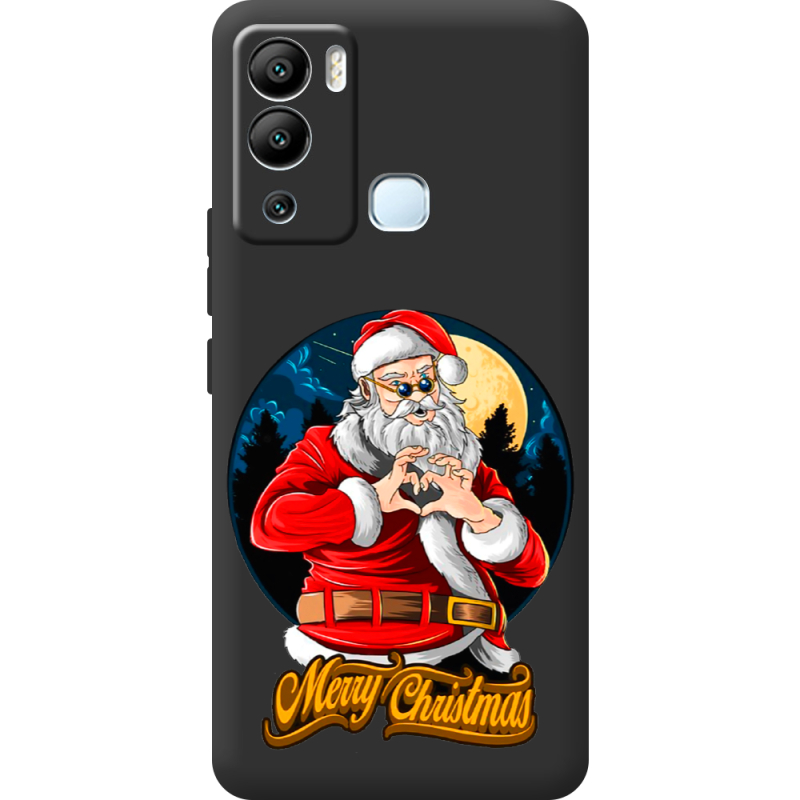 Черный чехол BoxFace Infinix Hot 12i Cool Santa