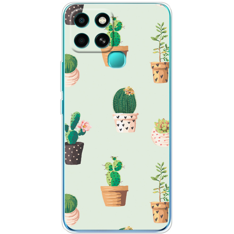 Чехол BoxFace Infinix Smart 6 L-green Cacti