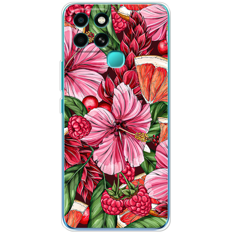 Чехол BoxFace Infinix Smart 6 Tropical Flowers