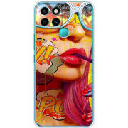 Чехол BoxFace Infinix Smart 6 Yellow Girl Pop Art