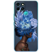 Чехол BoxFace Infinix Smart 6 Exquisite Blue Flowers
