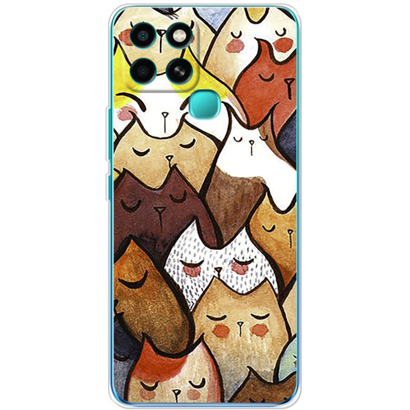 Чехол BoxFace Infinix Smart 6 Sleepy Cats