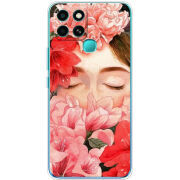 Чехол BoxFace Infinix Smart 6 Girl in Flowers