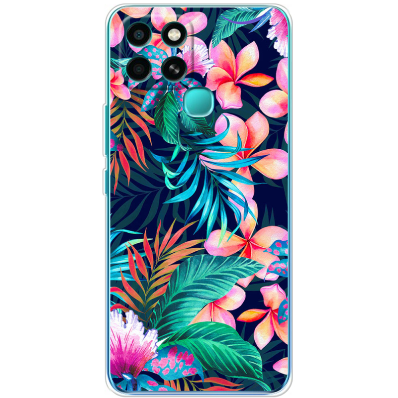 Чехол BoxFace Infinix Smart 6 flowers in the tropics