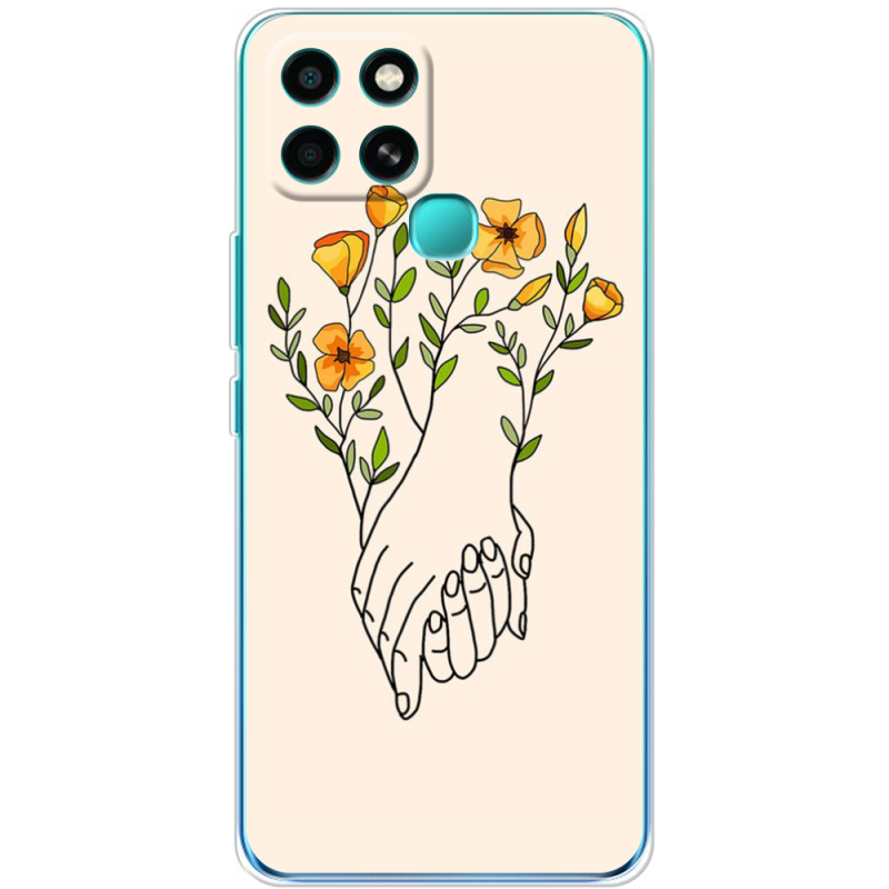 Чехол BoxFace Infinix Smart 6 Flower Hands