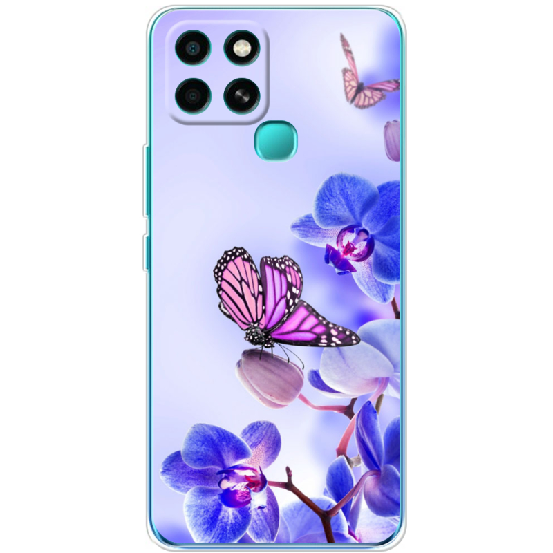 Чехол BoxFace Infinix Smart 6 Orchids and Butterflies