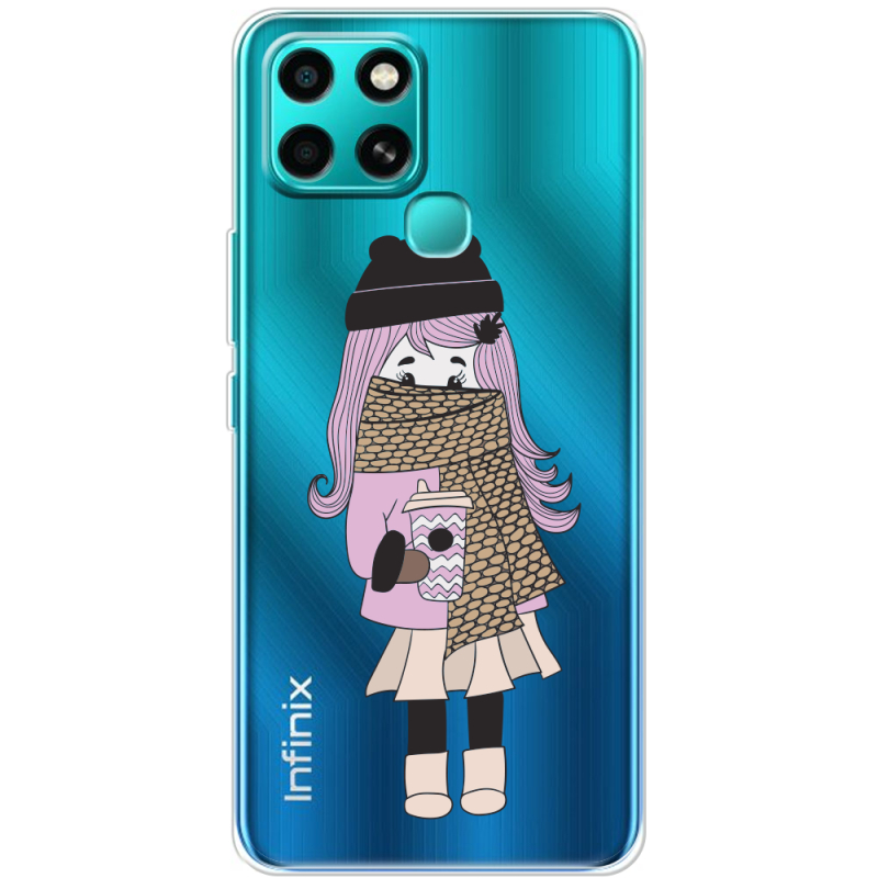 Прозрачный чехол BoxFace Infinix Smart 6 Winter Morning Girl