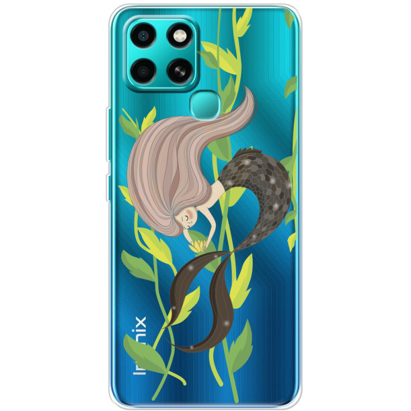 Прозрачный чехол BoxFace Infinix Smart 6 Cute Mermaid