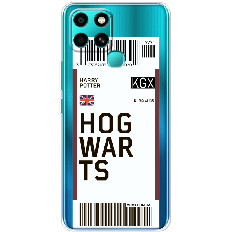 Прозрачный чехол BoxFace Infinix Smart 6 Ticket Hogwarts