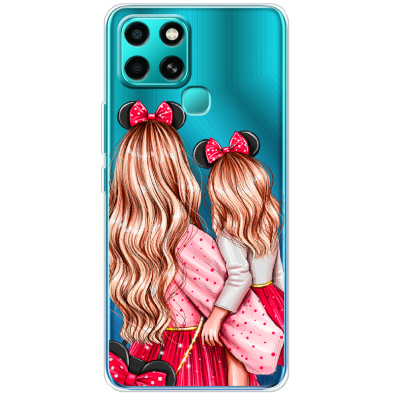 Прозрачный чехол BoxFace Infinix Smart 6 Mouse Girls