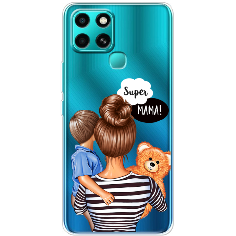 Прозрачный чехол BoxFace Infinix Smart 6 Super Mama and Son