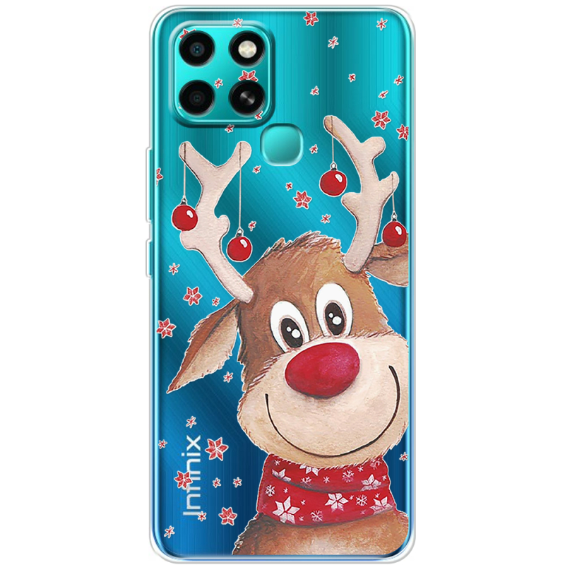 Прозрачный чехол BoxFace Infinix Smart 6 Winter Deer