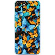 Прозрачный чехол BoxFace Infinix Smart 6 Butterfly Morpho