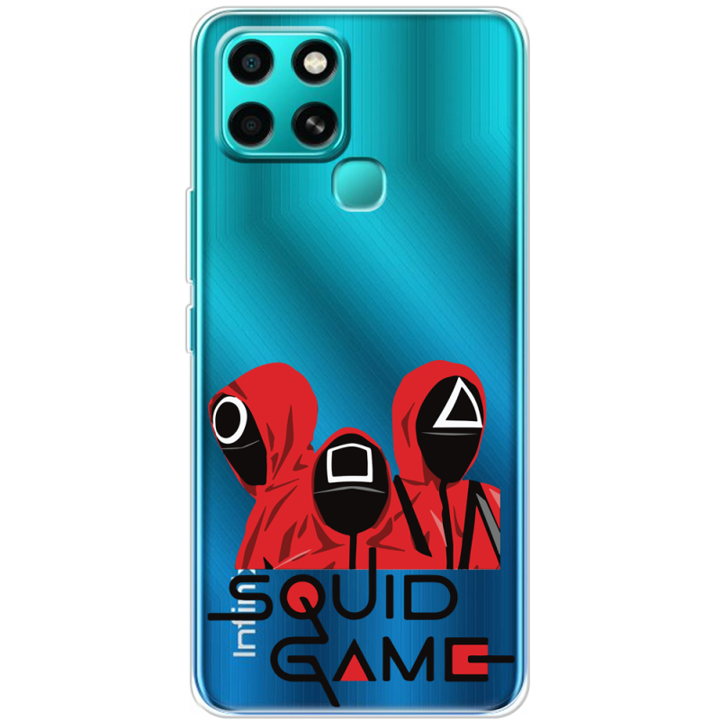 Прозрачный чехол BoxFace Infinix Smart 6 siquid game люди в красном