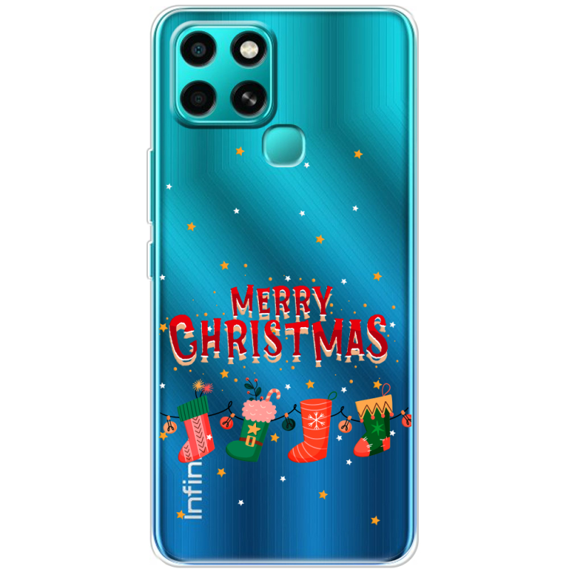 Прозрачный чехол BoxFace Infinix Smart 6 Merry Christmas