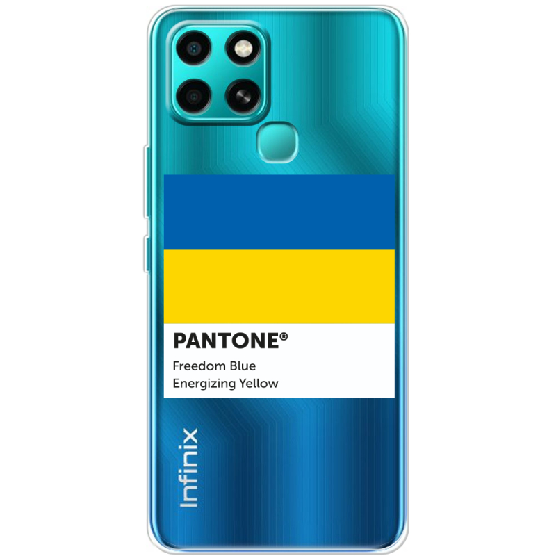 Прозрачный чехол BoxFace Infinix Smart 6 Pantone вільний синій