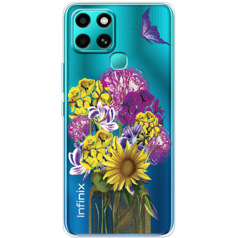 Прозрачный чехол BoxFace Infinix Smart 6 My Bouquet