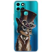 Прозрачный чехол BoxFace Infinix Smart 6 Steampunk Cat