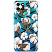 Прозрачный чехол BoxFace Infinix Smart 6 Cotton flowers